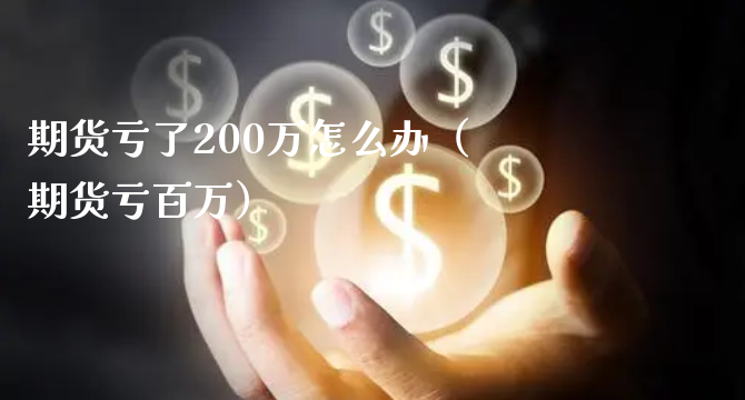 期货亏了200万怎么办（期货亏百万）_https://www.xyskdbj.com_期货学院_第1张