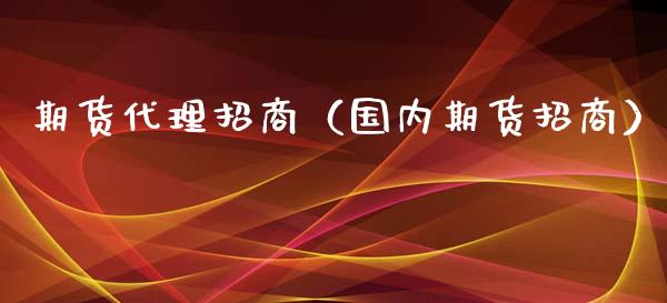 期货代理招商（国内期货招商）_https://www.xyskdbj.com_期货学院_第1张