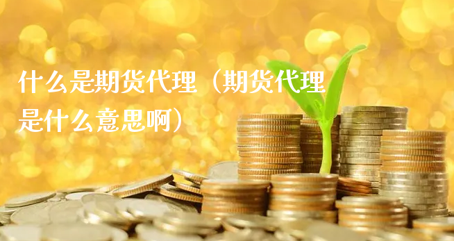 什么是期货代理（期货代理是什么意思啊）_https://www.xyskdbj.com_期货学院_第1张