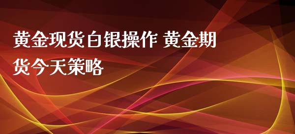 黄金现货白银操作 黄金期货今天策略_https://www.xyskdbj.com_期货学院_第1张