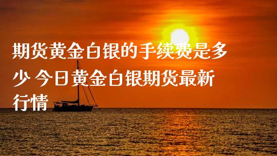 期货黄金白银的手续费是多少 今日黄金白银期货最新行情_https://www.xyskdbj.com_原油直播_第1张