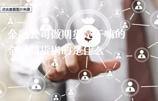 金融公司做期货是干嘛的 金融期货指的是什么_https://www.xyskdbj.com_期货行情_第1张