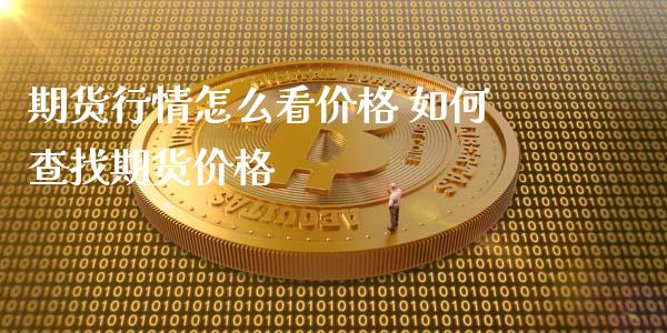 期货行情怎么看价格 如何查找期货价格_https://www.xyskdbj.com_期货学院_第1张