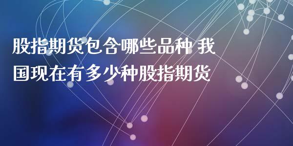 股指期货包含哪些品种 我国现在有多少种股指期货_https://www.xyskdbj.com_期货学院_第1张