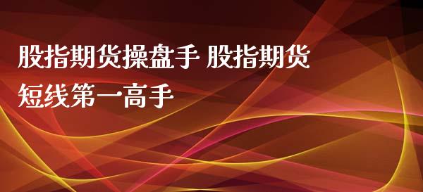 股指期货操盘手 股指期货短线第一高手_https://www.xyskdbj.com_期货平台_第1张