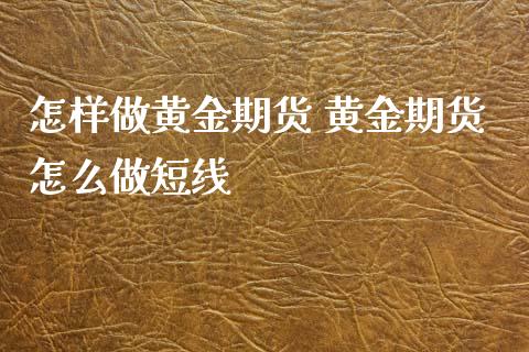 怎样做黄金期货 黄金期货怎么做短线_https://www.xyskdbj.com_原油直播_第1张