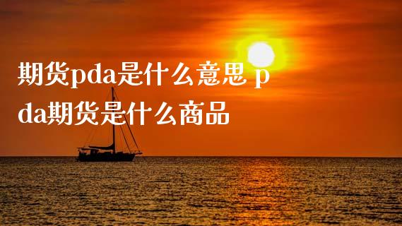 期货pda是什么意思 pda期货是什么商品_https://www.xyskdbj.com_期货学院_第1张