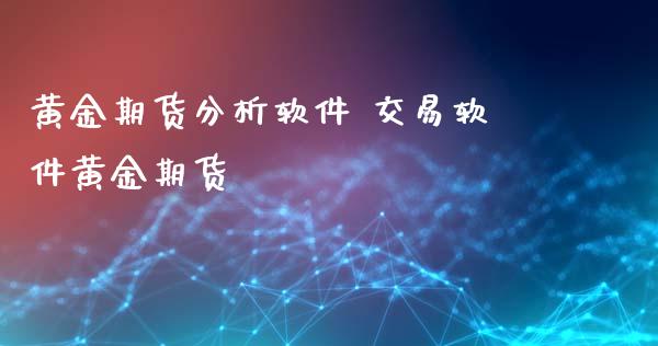 黄金期货分析软件 交易软件黄金期货_https://www.xyskdbj.com_期货行情_第1张