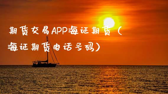 期货交易APP海证期货（海证期货电话号码）_https://www.xyskdbj.com_期货学院_第1张