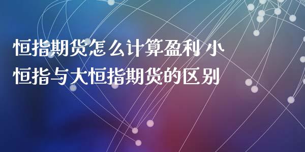 恒指期货怎么计算盈利 小恒指与大恒指期货的区别_https://www.xyskdbj.com_期货学院_第1张