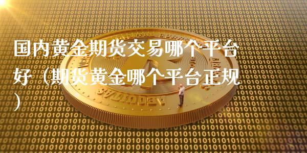 国内黄金期货交易哪个平台好（期货黄金哪个平台正规）_https://www.xyskdbj.com_期货学院_第1张