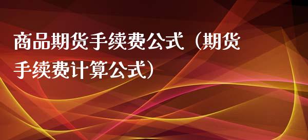 商品期货手续费公式（期货手续费计算公式）_https://www.xyskdbj.com_期货平台_第1张