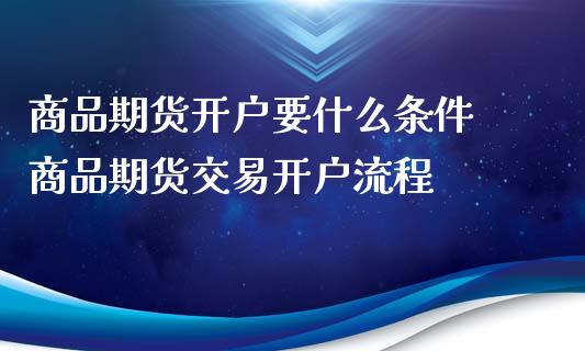 商品期货开户要什么条件 商品期货交易开户流程_https://www.xyskdbj.com_期货学院_第1张