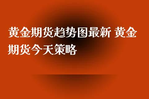 黄金期货趋势图最新 黄金期货今天策略_https://www.xyskdbj.com_期货行情_第1张