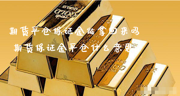 期货平仓保证金能拿回来吗 期货保证金平仓什么意思_https://www.xyskdbj.com_期货手续费_第1张