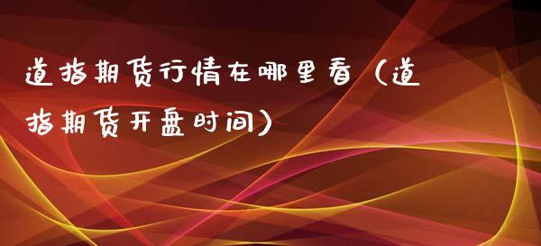 道指期货行情在哪里看（道指期货开盘时间）_https://www.xyskdbj.com_期货学院_第1张