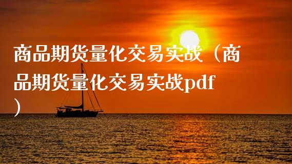 商品期货量化交易实战（商品期货量化交易实战pdf）_https://www.xyskdbj.com_期货行情_第1张