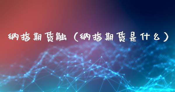 纳指期货触（纳指期货是什么）_https://www.xyskdbj.com_期货平台_第1张