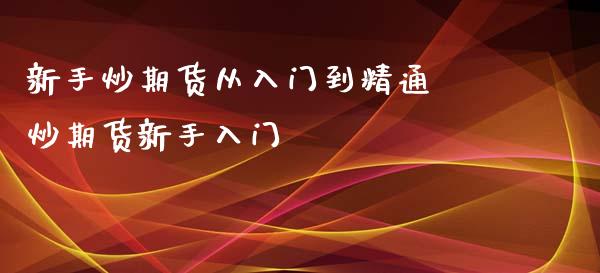 新手炒期货从入门到精通 炒期货新手入门_https://www.xyskdbj.com_期货学院_第1张