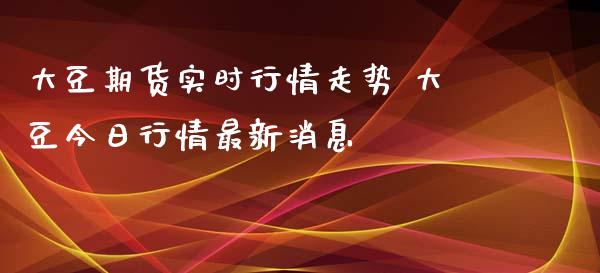 大豆期货实时行情走势 大豆今日行情最新消息_https://www.xyskdbj.com_期货学院_第1张