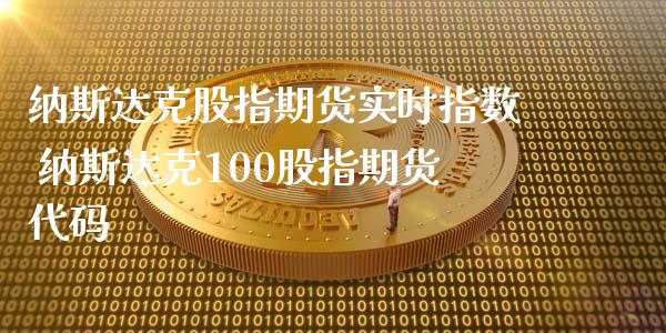 纳斯达克股指期货实时指数 纳斯达克100股指期货代码_https://www.xyskdbj.com_期货学院_第1张