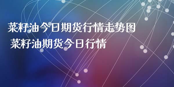 菜籽油今日期货行情走势图 菜籽油期货今日行情_https://www.xyskdbj.com_期货平台_第1张