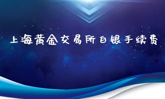 上海黄金交易所白银手续费_https://www.xyskdbj.com_期货学院_第1张