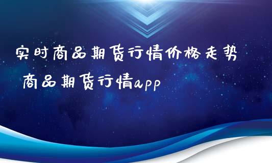 实时商品期货行情价格走势 商品期货行情app_https://www.xyskdbj.com_期货学院_第1张