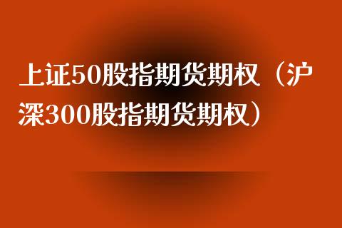 上证50股指期货期权（沪深300股指期货期权）_https://www.xyskdbj.com_期货平台_第1张