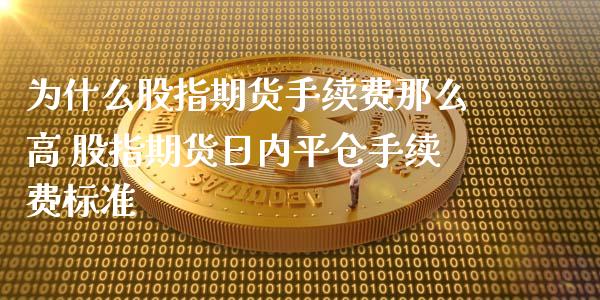 为什么股指期货手续费那么高 股指期货日内平仓手续费标准_https://www.xyskdbj.com_原油行情_第1张