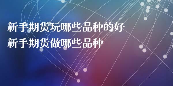 新手期货玩哪些品种的好 新手期货做哪些品种_https://www.xyskdbj.com_期货学院_第1张