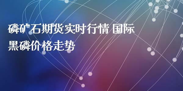 磷矿石期货实时行情 国际黑磷价格走势_https://www.xyskdbj.com_原油行情_第1张