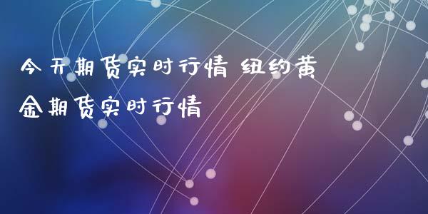 今天期货实时行情 纽约黄金期货实时行情_https://www.xyskdbj.com_原油行情_第1张