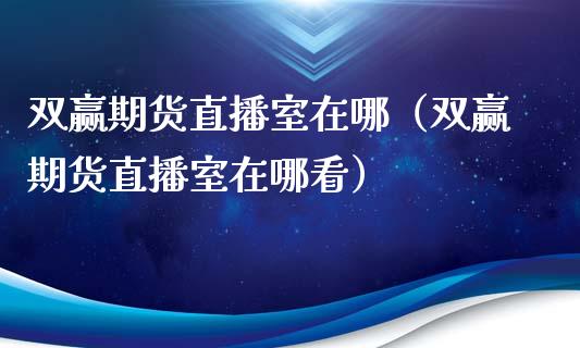 双赢期货直播室在哪（双赢期货直播室在哪看）_https://www.xyskdbj.com_原油行情_第1张