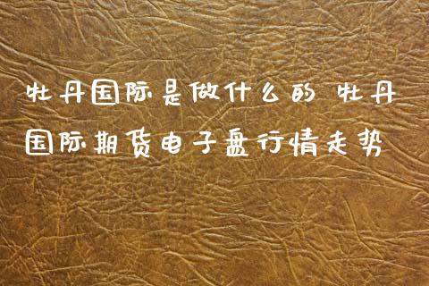 牡丹国际是做什么的 牡丹国际期货电子盘行情走势_https://www.xyskdbj.com_期货平台_第1张