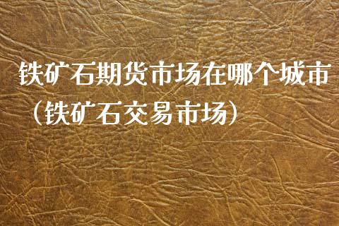 铁矿石期货市场在哪个城市（铁矿石交易市场）_https://www.xyskdbj.com_期货平台_第1张