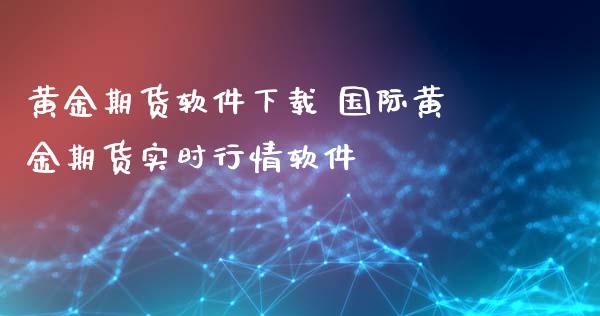 黄金期货软件下载 国际黄金期货实时行情软件_https://www.xyskdbj.com_期货学院_第1张