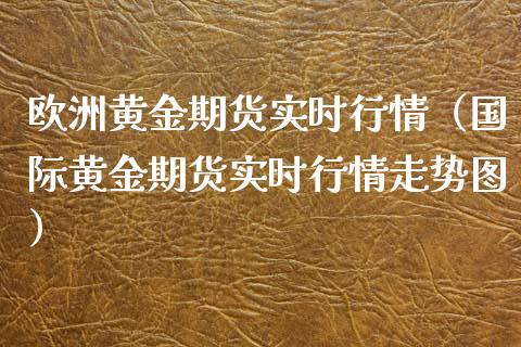 欧洲黄金期货实时行情（国际黄金期货实时行情走势图）_https://www.xyskdbj.com_期货学院_第1张