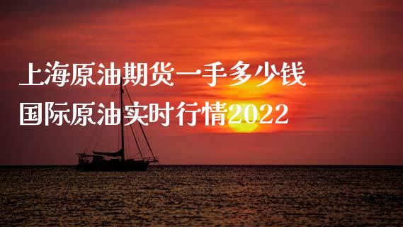 上海原油期货一手多少钱 国际原油实时行情2022_https://www.xyskdbj.com_期货学院_第1张