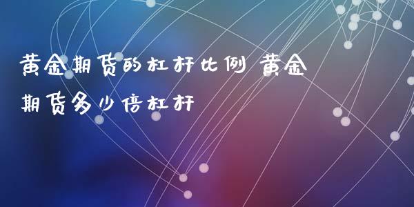 黄金期货的杠杆比例 黄金期货多少倍杠杆_https://www.xyskdbj.com_期货学院_第1张