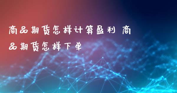 商品期货怎样计算盈利 商品期货怎样下单_https://www.xyskdbj.com_期货平台_第1张