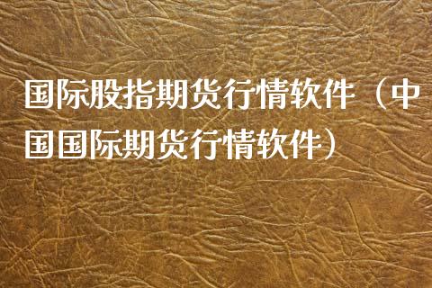 国际股指期货行情软件（中国国际期货行情软件）_https://www.xyskdbj.com_期货平台_第1张