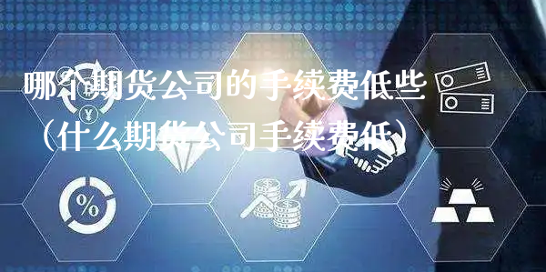 哪个期货公司的手续费低些（什么期货公司手续费低）_https://www.xyskdbj.com_期货平台_第1张