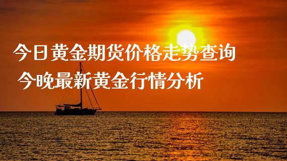 今日黄金期货价格走势查询 今晚最新黄金行情分析_https://www.xyskdbj.com_原油直播_第1张