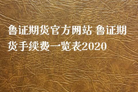 鲁证期货官方网站 鲁证期货手续费一览表2020_https://www.xyskdbj.com_期货学院_第1张