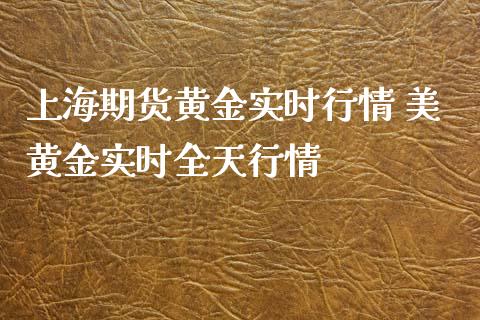 上海期货黄金实时行情 美黄金实时全天行情_https://www.xyskdbj.com_期货学院_第1张