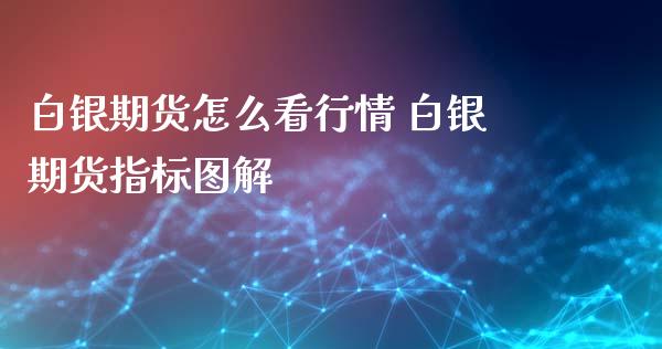 白银期货怎么看行情 白银期货指标图解_https://www.xyskdbj.com_期货学院_第1张