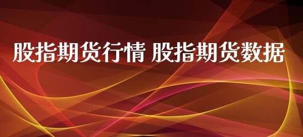 股指期货行情 股指期货数据_https://www.xyskdbj.com_期货平台_第1张