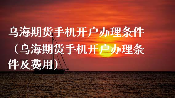 乌海期货手机开户办理条件（乌海期货手机开户办理条件及费用）_https://www.xyskdbj.com_期货平台_第1张