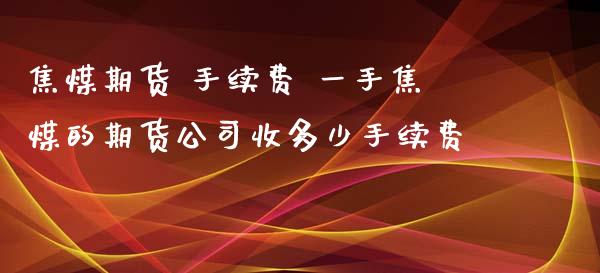 焦煤期货 手续费 一手焦煤的期货公司收多少手续费_https://www.xyskdbj.com_期货学院_第1张